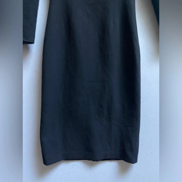 Babaton by Aritzia Masu Deep Plunge V Classic Black Midi Dress - Picture 7 of 16